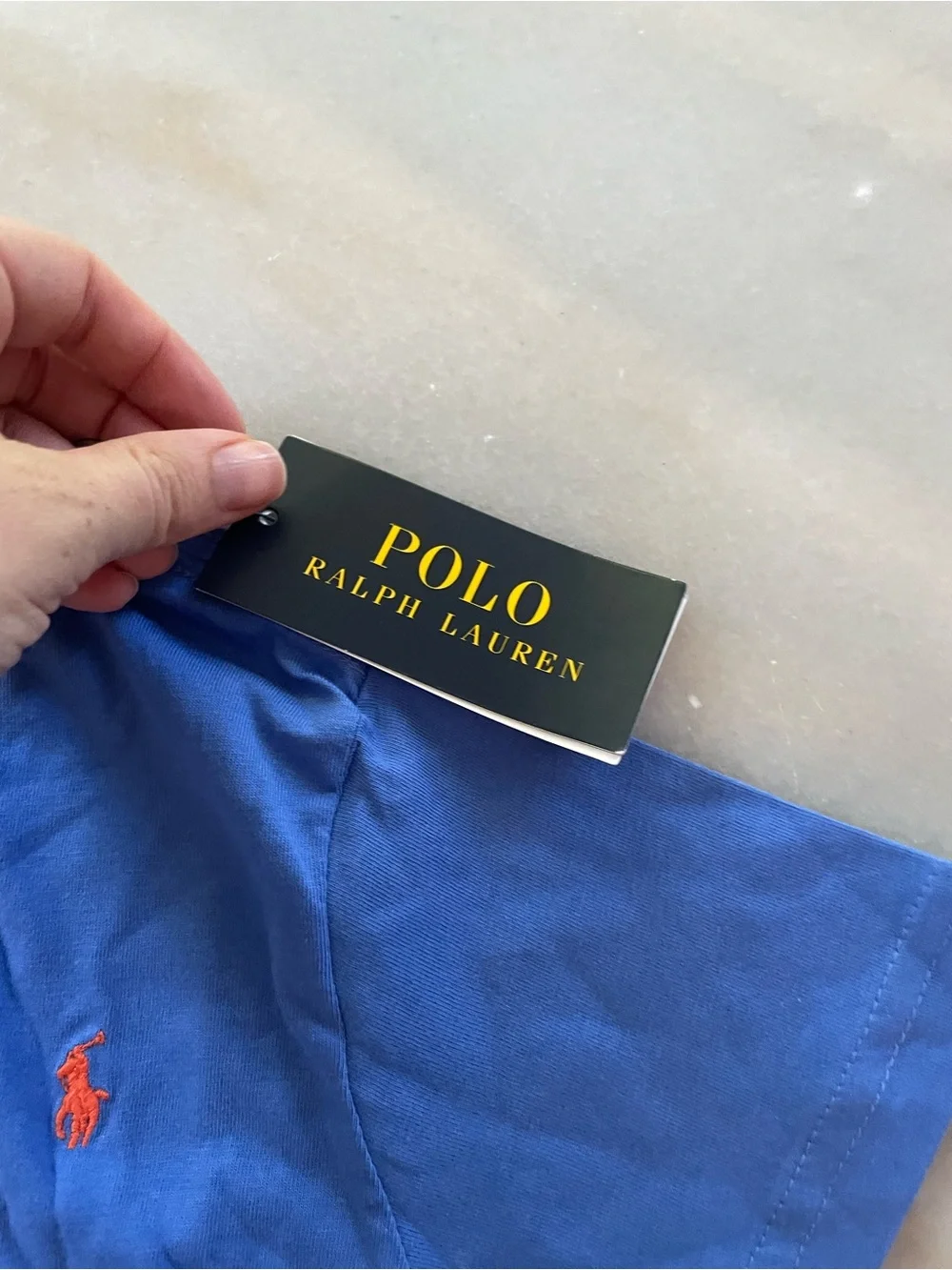 NWT Polo by Ralph Lauren Boys' Blue Crewneck Tee with Logo